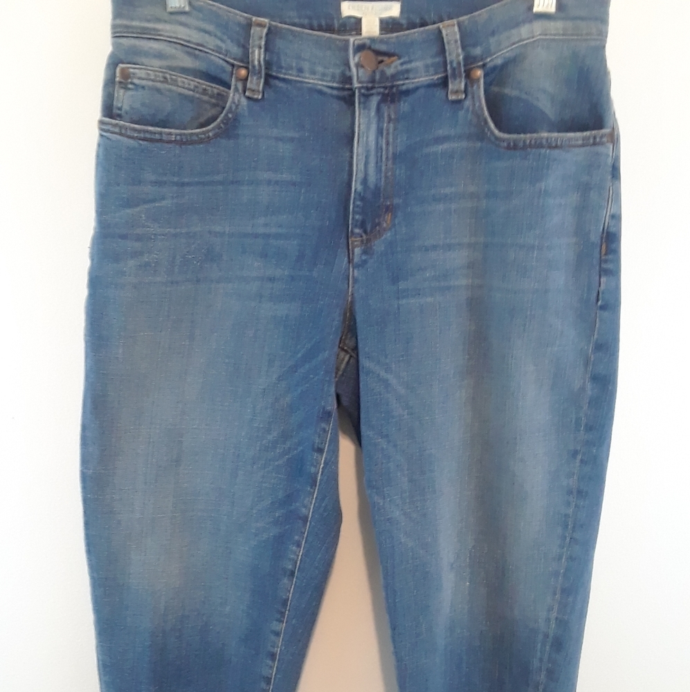 Eileen Fisher women's tapered cropped jeans